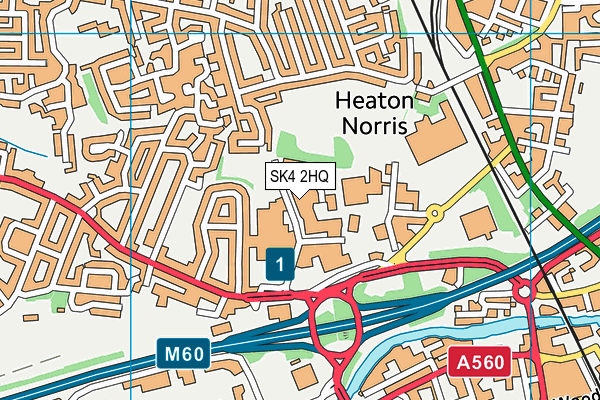 SK4 2HQ map - OS VectorMap District (Ordnance Survey) SK4 2HQ map - OS VectorMap District (Ordnance Survey)