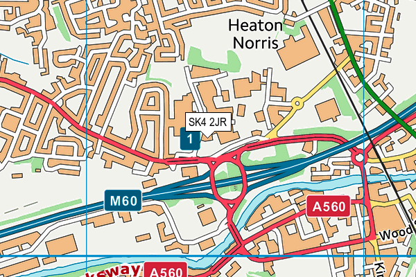 SK4 2JR map - OS VectorMap District (Ordnance Survey) SK4 2JR map - OS VectorMap District (Ordnance Survey)