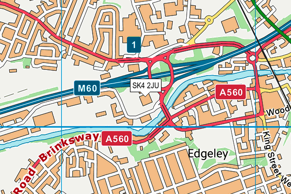 SK4 2JU map - OS VectorMap District (Ordnance Survey) SK4 2JU map - OS VectorMap District (Ordnance Survey)