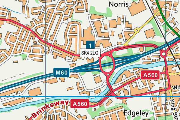 SK4 2LQ map - OS VectorMap District (Ordnance Survey) SK4 2LQ map - OS VectorMap District (Ordnance Survey)