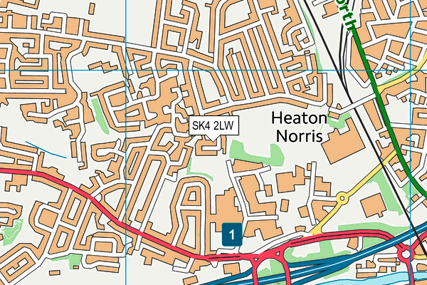 SK4 2LW map - OS VectorMap District (Ordnance Survey) SK4 2LW map - OS VectorMap District (Ordnance Survey)