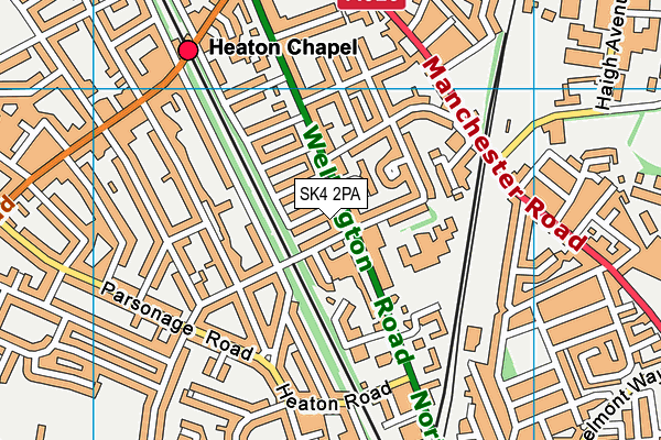 SK4 2PA map - OS VectorMap District (Ordnance Survey) SK4 2PA map - OS VectorMap District (Ordnance Survey)