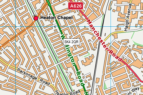 SK4 2QR map - OS VectorMap District (Ordnance Survey) SK4 2QR map - OS VectorMap District (Ordnance Survey)