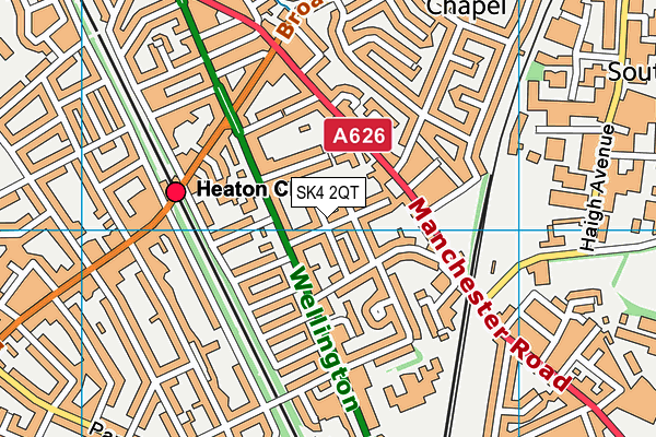 SK4 2QT map - OS VectorMap District (Ordnance Survey) SK4 2QT map - OS VectorMap District (Ordnance Survey)