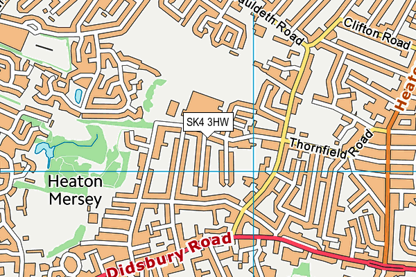 SK4 3HW map - OS VectorMap District (Ordnance Survey) SK4 3HW map - OS VectorMap District (Ordnance Survey)