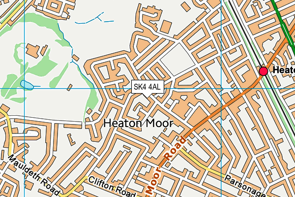 SK4 4AL map - OS VectorMap District (Ordnance Survey) SK4 4AL map - OS VectorMap District (Ordnance Survey)