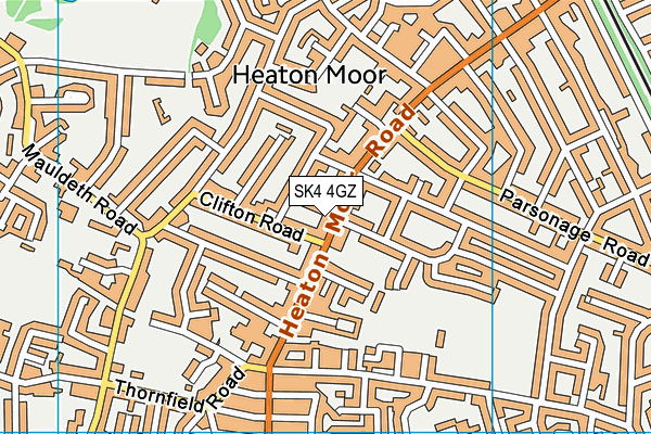SK4 4GZ map - OS VectorMap District (Ordnance Survey)