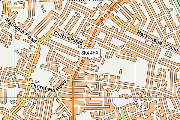 SK4 4HX map - OS VectorMap District (Ordnance Survey) SK4 4HX map - OS VectorMap District (Ordnance Survey)