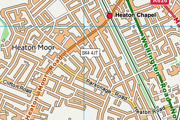 SK4 4JT map - OS VectorMap District (Ordnance Survey) SK4 4JT map - OS VectorMap District (Ordnance Survey)