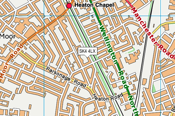 SK4 4LX map - OS VectorMap District (Ordnance Survey) SK4 4LX map - OS VectorMap District (Ordnance Survey)