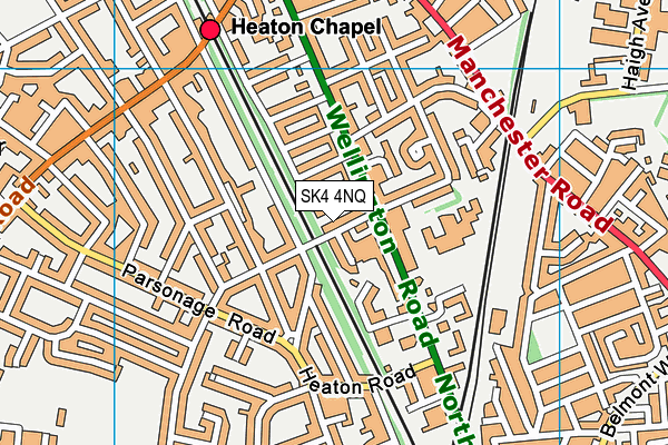 SK4 4NQ map - OS VectorMap District (Ordnance Survey) SK4 4NQ map - OS VectorMap District (Ordnance Survey)
