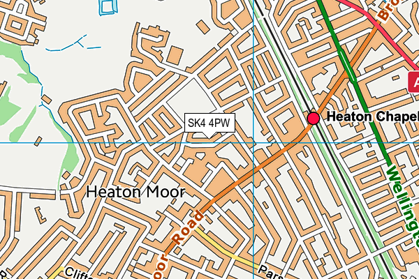 SK4 4PW map - OS VectorMap District (Ordnance Survey) SK4 4PW map - OS VectorMap District (Ordnance Survey)