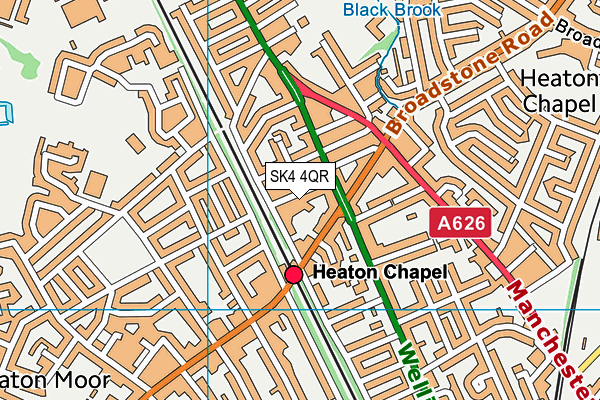 SK4 4QR map - OS VectorMap District (Ordnance Survey) SK4 4QR map - OS VectorMap District (Ordnance Survey)