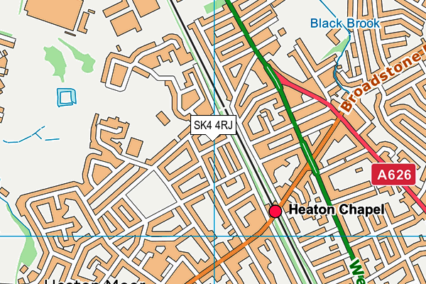 SK4 4RJ map - OS VectorMap District (Ordnance Survey)