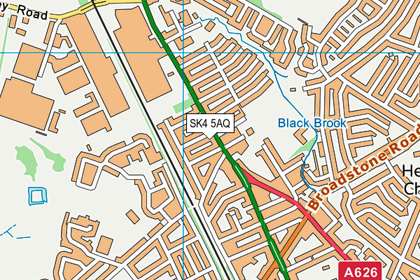 SK4 5AQ map - OS VectorMap District (Ordnance Survey) SK4 5AQ map - OS VectorMap District (Ordnance Survey)