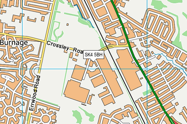 SK4 5BH map - OS VectorMap District (Ordnance Survey)