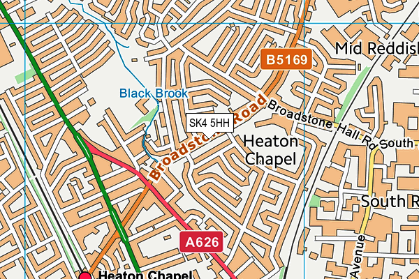 SK4 5HH map - OS VectorMap District (Ordnance Survey) SK4 5HH map - OS VectorMap District (Ordnance Survey)