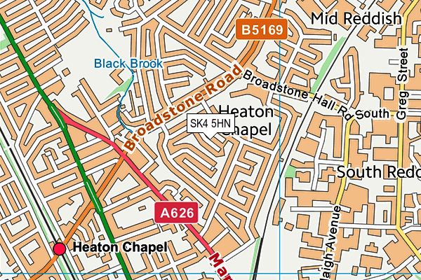 SK4 5HN map - OS VectorMap District (Ordnance Survey)