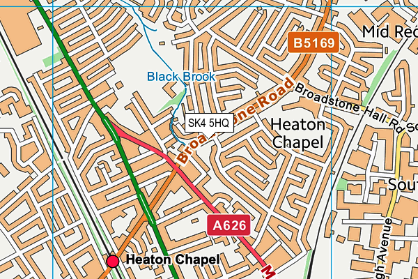SK4 5HQ map - OS VectorMap District (Ordnance Survey)