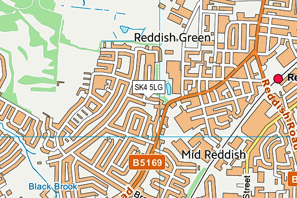 SK4 5LG map - OS VectorMap District (Ordnance Survey) SK4 5LG map - OS VectorMap District (Ordnance Survey)