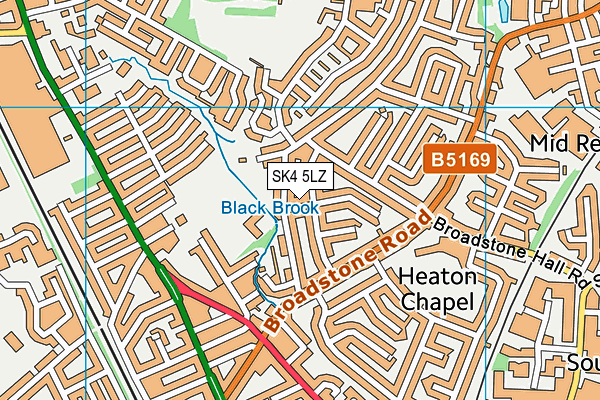 SK4 5LZ map - OS VectorMap District (Ordnance Survey) SK4 5LZ map - OS VectorMap District (Ordnance Survey)