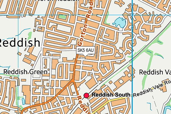 SK5 6AU map - OS VectorMap District (Ordnance Survey) SK5 6AU map - OS VectorMap District (Ordnance Survey)