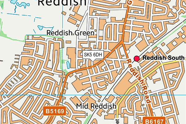 SK5 6DH map - OS VectorMap District (Ordnance Survey) SK5 6DH map - OS VectorMap District (Ordnance Survey)