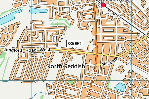 SK5 6ET map - OS VectorMap District (Ordnance Survey) SK5 6ET map - OS VectorMap District (Ordnance Survey)