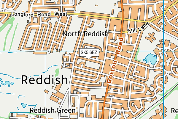 SK5 6EZ map - OS VectorMap District (Ordnance Survey)