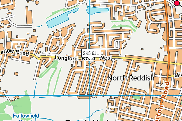 SK5 6JL map - OS VectorMap District (Ordnance Survey) SK5 6JL map - OS VectorMap District (Ordnance Survey)