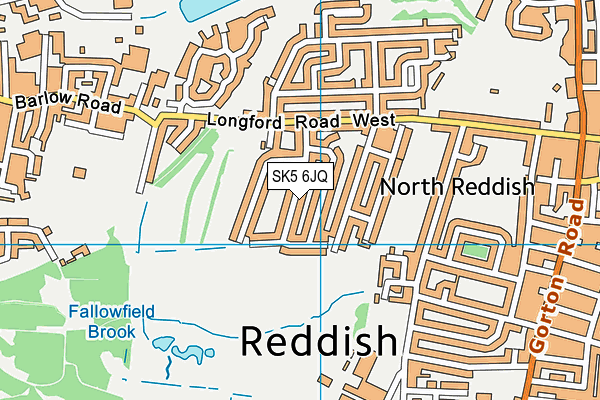 SK5 6JQ map - OS VectorMap District (Ordnance Survey)
