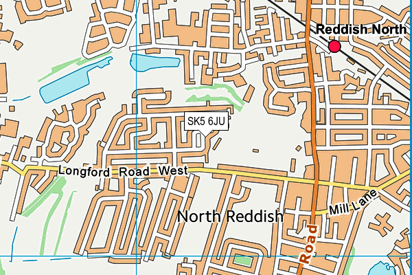 SK5 6JU map - OS VectorMap District (Ordnance Survey) SK5 6JU map - OS VectorMap District (Ordnance Survey)