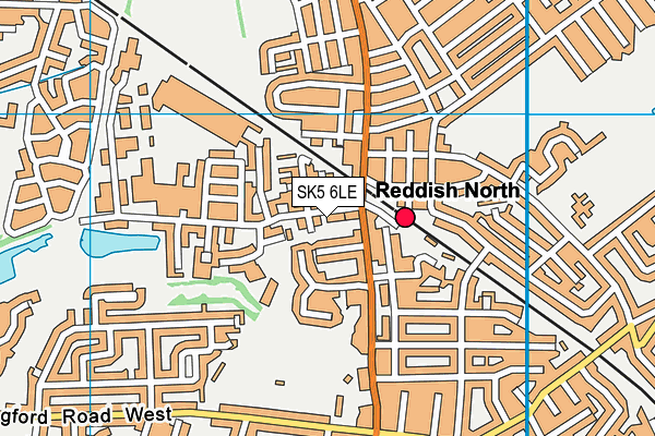 SK5 6LE map - OS VectorMap District (Ordnance Survey) SK5 6LE map - OS VectorMap District (Ordnance Survey)