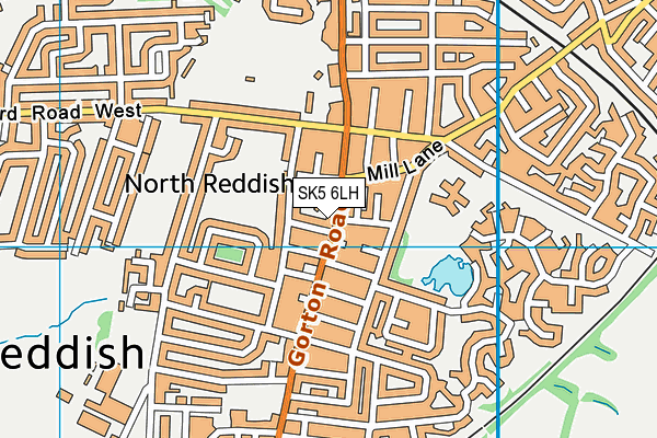 SK5 6LH map - OS VectorMap District (Ordnance Survey) SK5 6LH map - OS VectorMap District (Ordnance Survey)