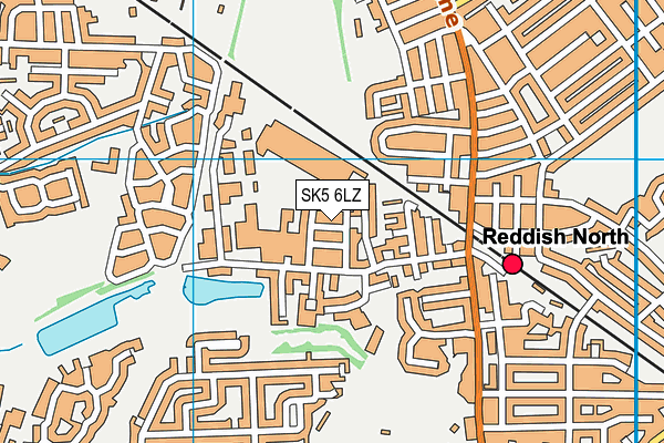SK5 6LZ map - OS VectorMap District (Ordnance Survey)