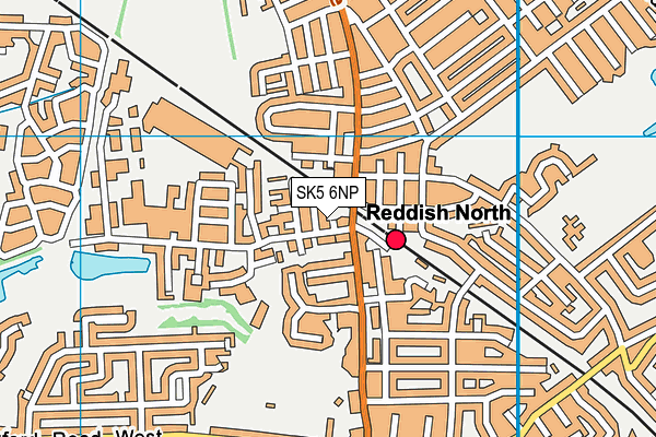 SK5 6NP map - OS VectorMap District (Ordnance Survey) SK5 6NP map - OS VectorMap District (Ordnance Survey)