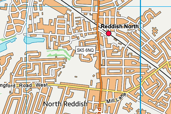 SK5 6NQ map - OS VectorMap District (Ordnance Survey)