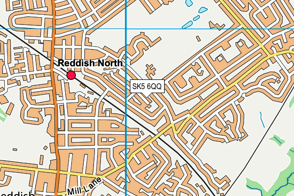 SK5 6QQ map - OS VectorMap District (Ordnance Survey)