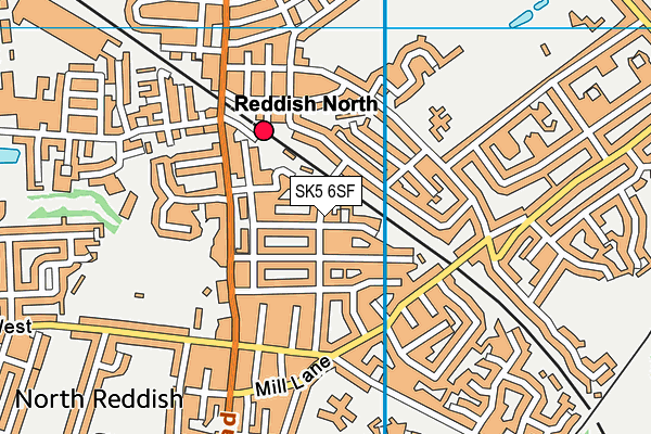 SK5 6SF map - OS VectorMap District (Ordnance Survey) SK5 6SF map - OS VectorMap District (Ordnance Survey)