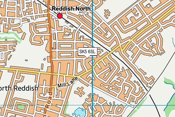 SK5 6SL map - OS VectorMap District (Ordnance Survey) SK5 6SL map - OS VectorMap District (Ordnance Survey)