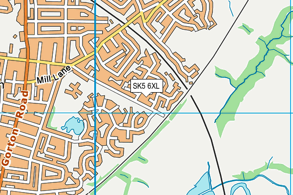 SK5 6XL map - OS VectorMap District (Ordnance Survey) SK5 6XL map - OS VectorMap District (Ordnance Survey)