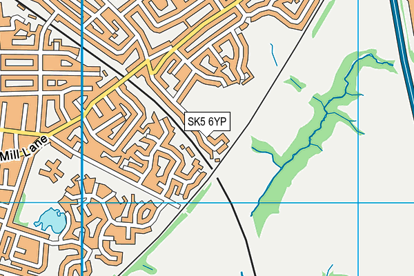 SK5 6YP map - OS VectorMap District (Ordnance Survey) SK5 6YP map - OS VectorMap District (Ordnance Survey)