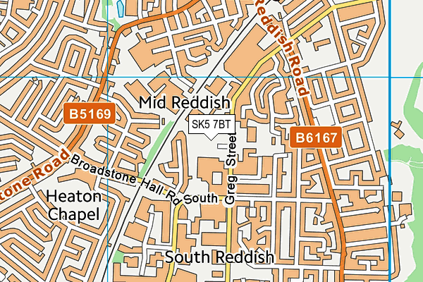 SK5 7BT map - OS VectorMap District (Ordnance Survey) SK5 7BT map - OS VectorMap District (Ordnance Survey)