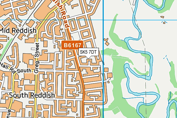SK5 7DT map - OS VectorMap District (Ordnance Survey) SK5 7DT map - OS VectorMap District (Ordnance Survey)