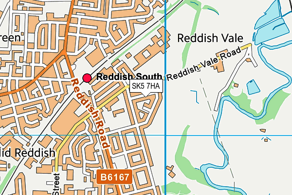 SK5 7HA map - OS VectorMap District (Ordnance Survey) SK5 7HA map - OS VectorMap District (Ordnance Survey)
