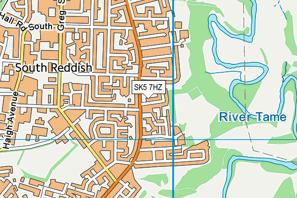 SK5 7HZ map - OS VectorMap District (Ordnance Survey) SK5 7HZ map - OS VectorMap District (Ordnance Survey)