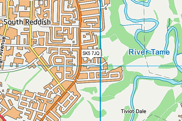 SK5 7JQ map - OS VectorMap District (Ordnance Survey) SK5 7JQ map - OS VectorMap District (Ordnance Survey)