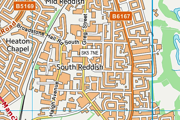 SK5 7NE map - OS VectorMap District (Ordnance Survey) SK5 7NE map - OS VectorMap District (Ordnance Survey)