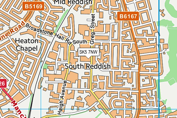 SK5 7NW map - OS VectorMap District (Ordnance Survey) SK5 7NW map - OS VectorMap District (Ordnance Survey)