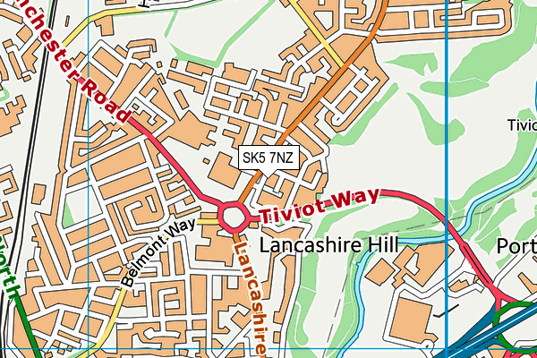 SK5 7NZ map - OS VectorMap District (Ordnance Survey) SK5 7NZ map - OS VectorMap District (Ordnance Survey)